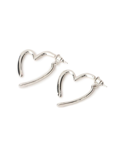 VIS(ビス)の「スウィングハートラインピアス(ピアス(両耳用)・レディース・シルバー/ゴールド・FREE)」の13枚目の写真