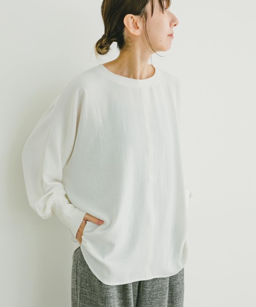 ITEMS URBANRESEARCH(アイテムズ アーバンリサーチ)の「リブドルマンブラウス(シャツ/ブラウス・レディース・ブラック/ミント/ホワイト・FREE)」の4枚目の写真