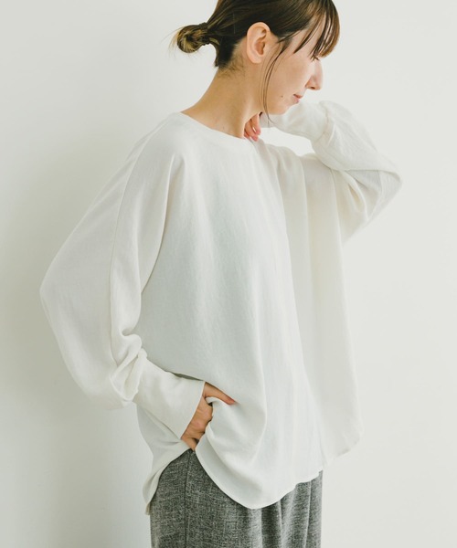 ITEMS URBANRESEARCH(アイテムズ アーバンリサーチ)の「リブドルマンブラウス(シャツ/ブラウス・レディース・ブラック/ミント/ホワイト・FREE)」の5枚目の写真