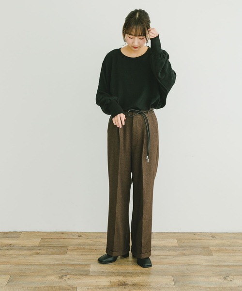 ITEMS URBANRESEARCH(アイテムズ アーバンリサーチ)の「リブドルマンブラウス(シャツ/ブラウス・レディース・ブラック/ミント/ホワイト・FREE)」の10枚目の写真