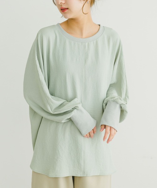 ITEMS URBANRESEARCH(アイテムズ アーバンリサーチ)の「リブドルマンブラウス(シャツ/ブラウス・レディース・ブラック/ミント/ホワイト・FREE)」の11枚目の写真