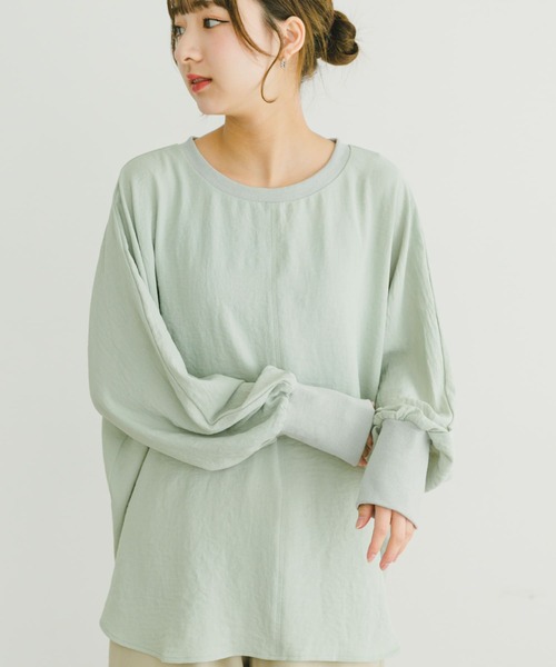 ITEMS URBANRESEARCH(アイテムズ アーバンリサーチ)の「リブドルマンブラウス(シャツ/ブラウス・レディース・ブラック/ミント/ホワイト・FREE)」の12枚目の写真