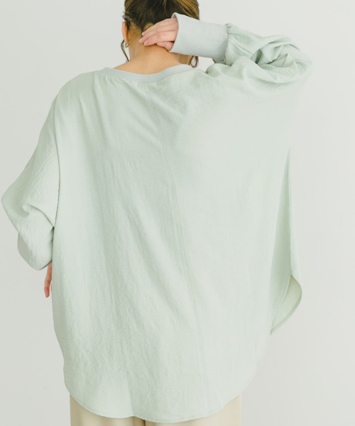 ITEMS URBANRESEARCH(アイテムズ アーバンリサーチ)の「リブドルマンブラウス(シャツ/ブラウス・レディース・ブラック/ミント/ホワイト・FREE)」の13枚目の写真