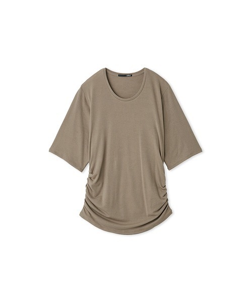 styling/（スタイリング）の「ギャザーカットトップス（Tシャツ/カットソー・レディース・ホワイト/イエロー/ブラウン・FREE）」の8枚目の写真