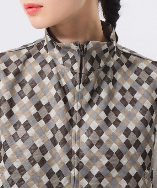 BEAMS BOY（ビームスボーイ）の「ポリエステル ジャガード ベスト（ベスト・レディース・ネイビー/ブラウン・ONE SIZE）」の14枚目の写真