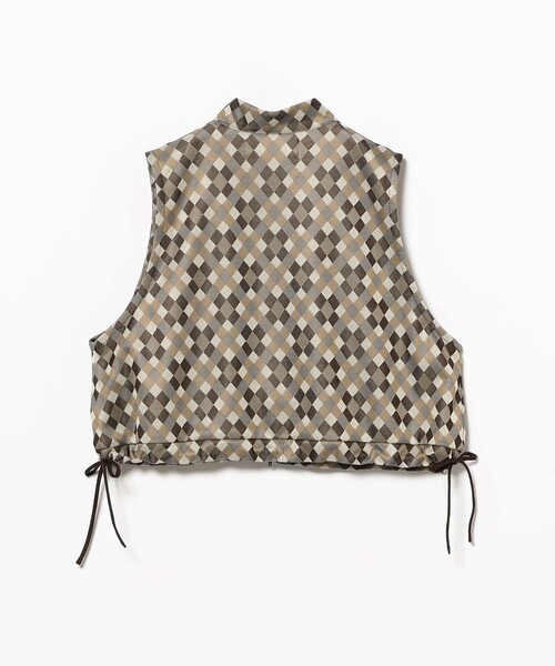BEAMS BOY（ビームスボーイ）の「ポリエステル ジャガード ベスト（ベスト・レディース・ネイビー/ブラウン・ONE SIZE）」の20枚目の写真