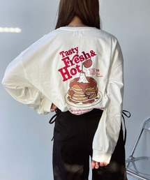 ●おばけプリントと刺繍ロンT【UNISEX ITEM】