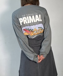 AS KNOW AS plus（アズノゥアズプラス）の「●おばけプリントと刺繍ロンT【UNISEX ITEM】（Tシャツ/カットソー・レディース）」