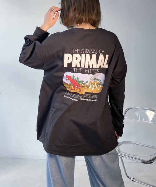 AS KNOW AS plus(アズノゥアズプラス)の「●おばけプリントと刺繍ロンT【UNISEX ITEM】(Tシャツ/カットソー・レディース・オフホワイト/オートミール/スミクロ/ブラック系/ホワイト系/ブルーグリーン・FREE)」の22枚目の写真