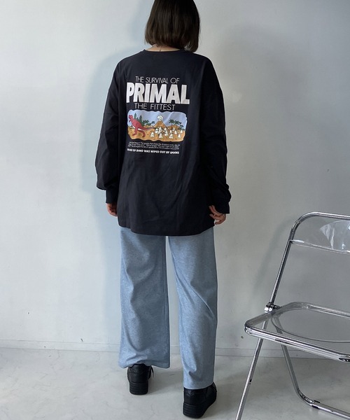 AS KNOW AS plus(アズノゥアズプラス)の「●おばけプリントと刺繍ロンT【UNISEX ITEM】(Tシャツ/カットソー・レディース・オフホワイト/オートミール/スミクロ/ブラック系/ホワイト系/ブルーグリーン・FREE)」の20枚目の写真