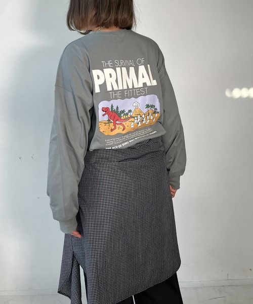 AS KNOW AS plus(アズノゥアズプラス)の「●おばけプリントと刺繍ロンT【UNISEX ITEM】(Tシャツ/カットソー・レディース・オフホワイト/オートミール/スミクロ/ブラック系/ホワイト系/ブルーグリーン・FREE)」の13枚目の写真