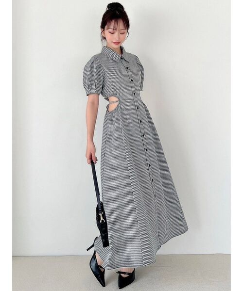 RESEXXY（リゼクシー）の「ウエストオープンシャツワンピース（ワンピース・レディース・ピンク/その他1/チャコールグレー・FREE）」の21枚目の写真