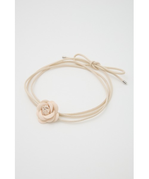 SLY（スライ）の「FLOWER MOTIF CHOKER フラワー モチーフ チョーカー（チョーカー・レディース・アイボリー/ブラック・FREE）」の8枚目の写真