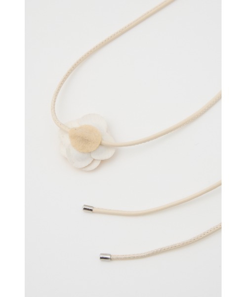 SLY（スライ）の「FLOWER MOTIF CHOKER フラワー モチーフ チョーカー（チョーカー・レディース・アイボリー/ブラック・FREE）」の12枚目の写真