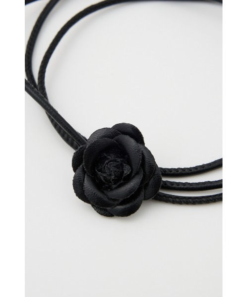 SLY（スライ）の「FLOWER MOTIF CHOKER フラワー モチーフ チョーカー（チョーカー・レディース・アイボリー/ブラック・FREE）」の15枚目の写真