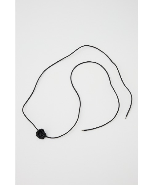 SLY（スライ）の「FLOWER MOTIF CHOKER フラワー モチーフ チョーカー（チョーカー・レディース・アイボリー/ブラック・FREE）」の4枚目の写真
