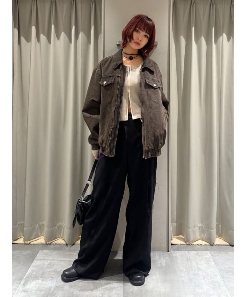 SLY（スライ）の「FLOWER MOTIF CHOKER フラワー モチーフ チョーカー（チョーカー・レディース・アイボリー/ブラック・FREE）」の21枚目の写真