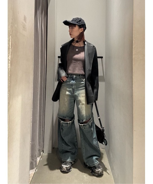 SLY（スライ）の「FLOWER MOTIF CHOKER フラワー モチーフ チョーカー（チョーカー・レディース・アイボリー/ブラック・FREE）」の19枚目の写真