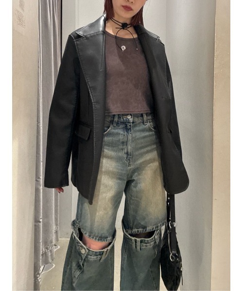 SLY（スライ）の「FLOWER MOTIF CHOKER フラワー モチーフ チョーカー（チョーカー・レディース・アイボリー/ブラック・FREE）」の18枚目の写真