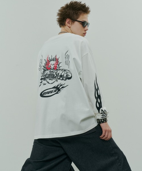 AIVER（アイバー）の「Johann×AIVER　BOYロンTEE（Tシャツ/カットソー・メンズ・ホワイト/ブラック・SMALL/MEDIUM/LARGE）」の21枚目の写真