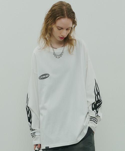 AIVER（アイバー）の「Johann×AIVER　BOYロンTEE（Tシャツ/カットソー・メンズ・ホワイト/ブラック・SMALL/MEDIUM/LARGE）」の5枚目の写真