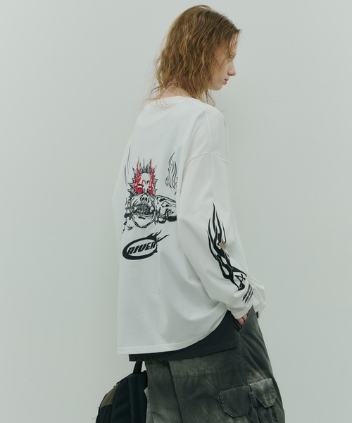 AIVER（アイバー）の「Johann×AIVER　BOYロンTEE（Tシャツ/カットソー・メンズ・ホワイト/ブラック・SMALL/MEDIUM/LARGE）」の10枚目の写真