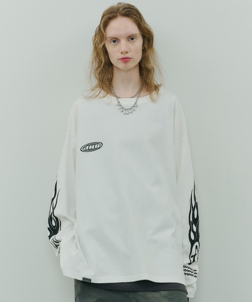 AIVER（アイバー）の「Johann×AIVER　BOYロンTEE（Tシャツ/カットソー・メンズ・ホワイト/ブラック・SMALL/MEDIUM/LARGE）」の6枚目の写真