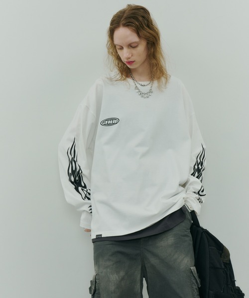 AIVER（アイバー）の「Johann×AIVER　BOYロンTEE（Tシャツ/カットソー・メンズ・ホワイト/ブラック・SMALL/MEDIUM/LARGE）」の7枚目の写真