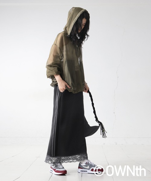 OWNth(オンス)の「サイドラインレース切替スカート(スカート・レディース・ブラック/ブルー・ONESIZE)」の9枚目の写真