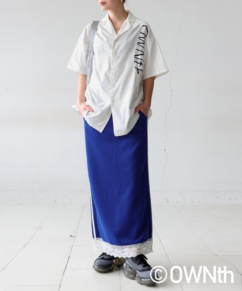 OWNth(オンス)の「サイドラインレース切替スカート(スカート・レディース・ブラック/ブルー・ONESIZE)」の12枚目の写真