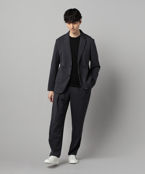 COMME CA MEN(コムサメン)の「【セットアップ対応】エアリークッションナイロンジャージー ジャケット(テーラードジャケット・メンズ・チャコールグレー/ブラック・M/L)」の7枚目の写真