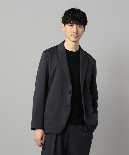 COMME CA MEN(コムサメン)の「【セットアップ対応】エアリークッションナイロンジャージー ジャケット(テーラードジャケット・メンズ・チャコールグレー/ブラック・M/L)」の9枚目の写真