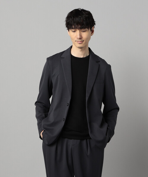 COMME CA MEN(コムサメン)の「【セットアップ対応】エアリークッションナイロンジャージー ジャケット(テーラードジャケット・メンズ・チャコールグレー/ブラック・M/L)」の10枚目の写真