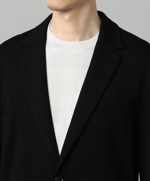 COMME CA MEN(コムサメン)の「【セットアップ対応】エアリークッションナイロンジャージー ジャケット(テーラードジャケット・メンズ・チャコールグレー/ブラック・M/L)」の14枚目の写真