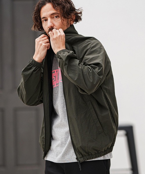 mj10566- Cotton Nylon Track Jacket トラックジャケット（ナイロン