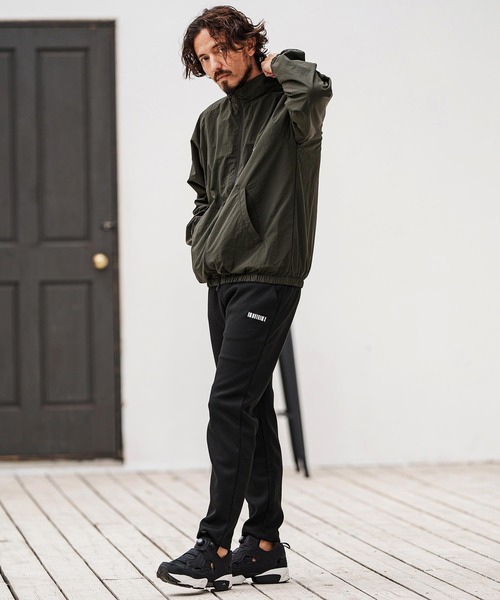 felkod(フィルコッド)の「mj10566- Cotton Nylon Track Jacket トラックジャケット(ナイロンジャケット・メンズ・ブラック/ダークオリーブ・XL/L/M/S)」の8枚目の写真