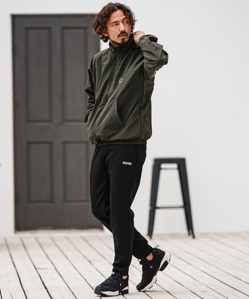 felkod(フィルコッド)の「mj10566- Cotton Nylon Track Jacket トラックジャケット(ナイロンジャケット・メンズ・ブラック/ダークオリーブ・XL/L/M/S)」の9枚目の写真