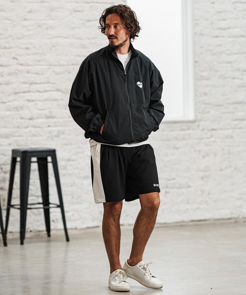 mj10566- Cotton Nylon Track Jacket トラックジャケット（ナイロン