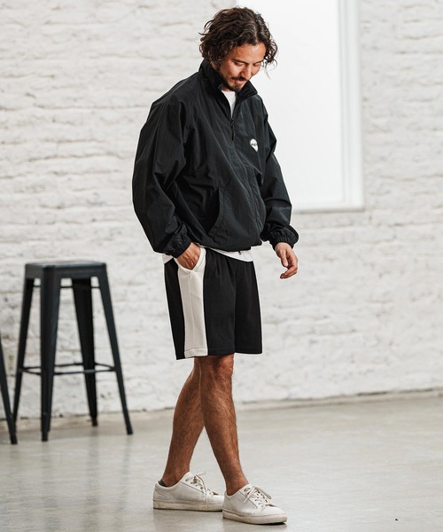 felkod(フィルコッド)の「mj10566- Cotton Nylon Track Jacket トラックジャケット(ナイロンジャケット・メンズ・ブラック/ダークオリーブ・XL/L/M/S)」の15枚目の写真