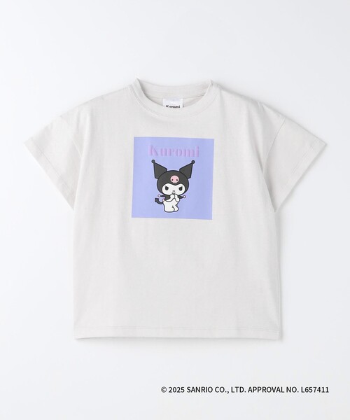 green label relaxing(グリーンレーベルリラクシング)の「【別注】<URBAMENT>SANRIO CHARACTERS Tシャツ / キッズ 100cm-130cm(Tシャツ/カットソー・キッズ・ライラック/ダークグレー・110cm/130cm/100cm/120cm)」の2枚目の写真