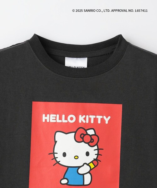 green label relaxing(グリーンレーベルリラクシング)の「【別注】<URBAMENT>SANRIO CHARACTERS Tシャツ / キッズ 100cm-130cm(Tシャツ/カットソー・キッズ・ライラック/ダークグレー・110cm/130cm/100cm/120cm)」の6枚目の写真