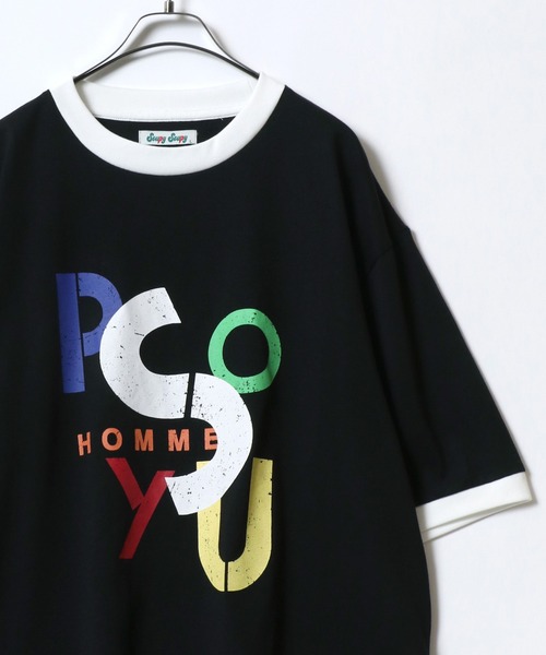 ANPAS（アンパス）の「Graphic Print Raglan Sleeve＆Ringer Tee/グラフィックプリント ラグランスリーブ リンガー Tシャツ 半袖 メンズ レディース（Tシャツ/カットソー・メンズ・レッド/レッド系その他/レッド系その他3/ブラック系その他4/ブラック系1/ネイビー/ブルー系その他/ブラック系/ブルー系/ブルー系1/ブラック/ブラック系その他2/ブルー系その他2/ホワイト系/レッド系/ホワイト系1/レッド系1/ホワイト系2/レッド系2/レッド系3/ブラック系その他/レッド系その他2/ブラック系その他3/ホワイト系3・L/XL/M）」の11枚目の写真