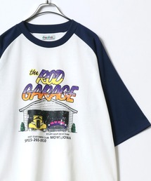 Graphic Print Raglan Sleeve＆Ringer Tee/グラフィックプリント ラグランスリーブ リンガー Tシャツ 半袖 メンズ レディース