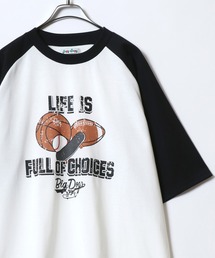 ANPAS | Graphic Print Raglan Sleeve＆Ringer Tee/グラフィックプリント ラグランスリーブ リンガー Tシャツ 半袖 メンズ レディース(Tシャツ/カットソー)