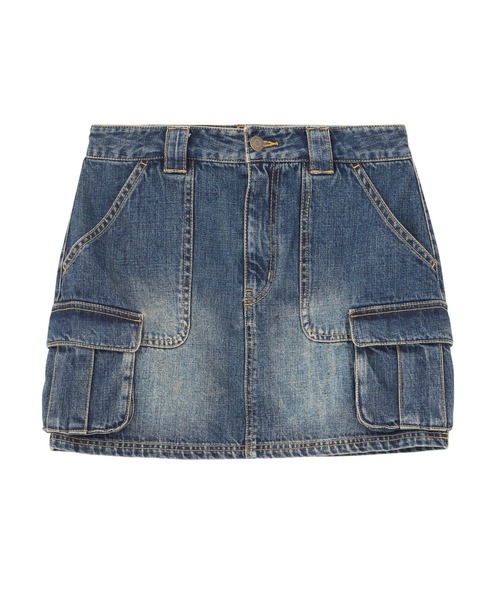X-girl CARGO POCKET DENIM SKIRT エックスガール CARGO POCKET DENIM MINI SKIRT（デニムスカート）｜X-girl