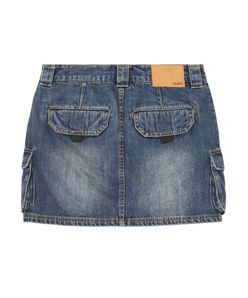 CARGO POCKET DENIM MINI SKIRT（デニムスカート）｜X-girl