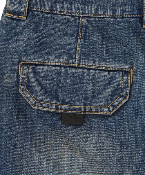 X-girl（エックスガール）の「CARGO POCKET DENIM MINI SKIRT（デニムスカート・レディース・インディゴブルー/ブラック・M/S）」の13枚目の写真