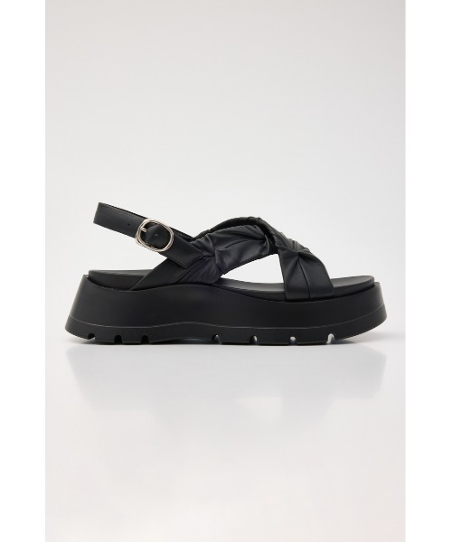 STACCATO（スタッカート）の「クロスベッセルサンダル（サンダル・レディース・ブラック/ホワイト・23cm/23.5cm/24cm/24.5cm/22.5cm）」の7枚目の写真