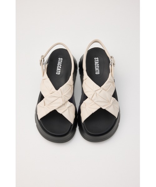 STACCATO（スタッカート）の「クロスベッセルサンダル（サンダル・レディース・ブラック/ホワイト・23cm/23.5cm/24cm/24.5cm/22.5cm）」の16枚目の写真