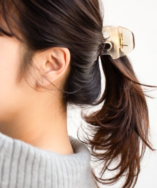上品モード感★光沢×マット【HERMES】ヘアクリップ バレッタ バレッタ HERMES(エルメス) ヘアアクセサリー(レディース